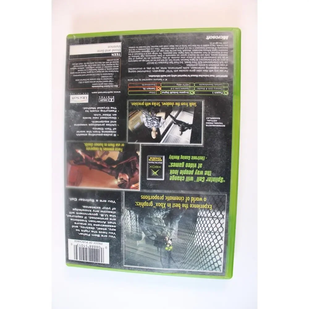 Tom Clancy's Splinter Cell (Microsoft Xbox, 2002) authentic, complete, tested